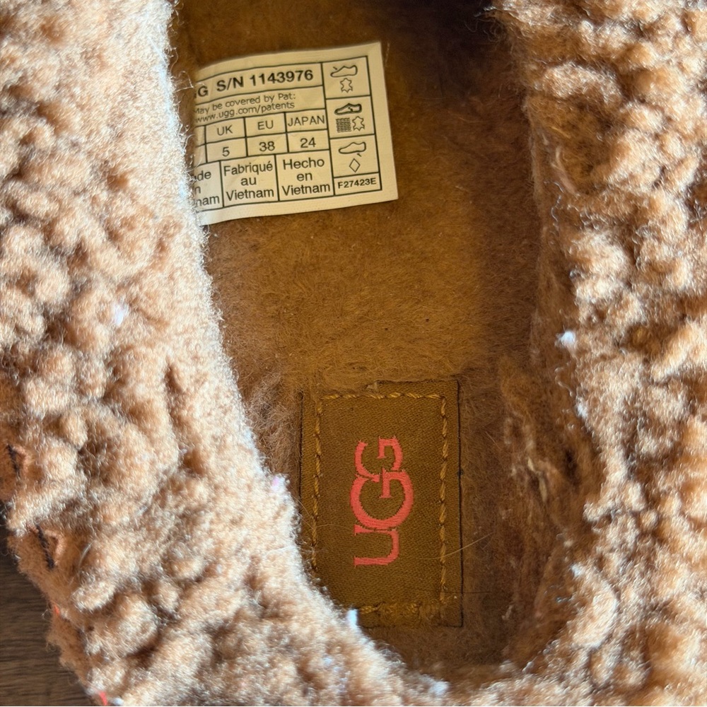 UGG Tazz Braid Platform Slippers Women’s Size 7 Hardwood Color - Picture 14 of 16